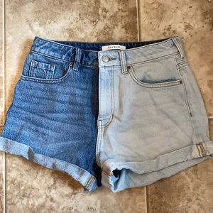 Pacsun Two-Tone Jean Shorts Size 27